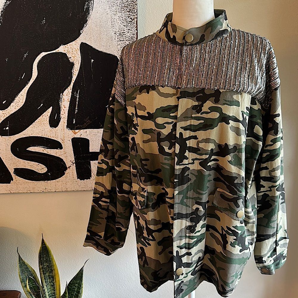 NWT, Davi & Dani Camo Jacket